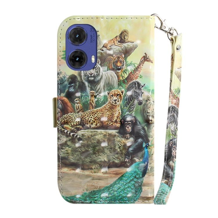 Задня панель з 3D малюнком тварин у стилі зоопарку