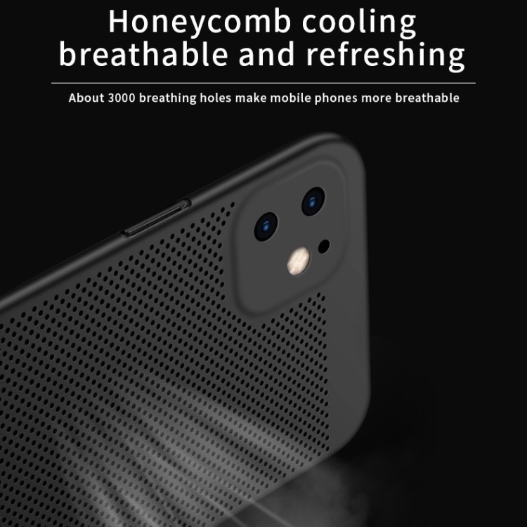 Чехол MOFI Breathable PC Ultra-thin All-inclusive для iPhone 11-черный