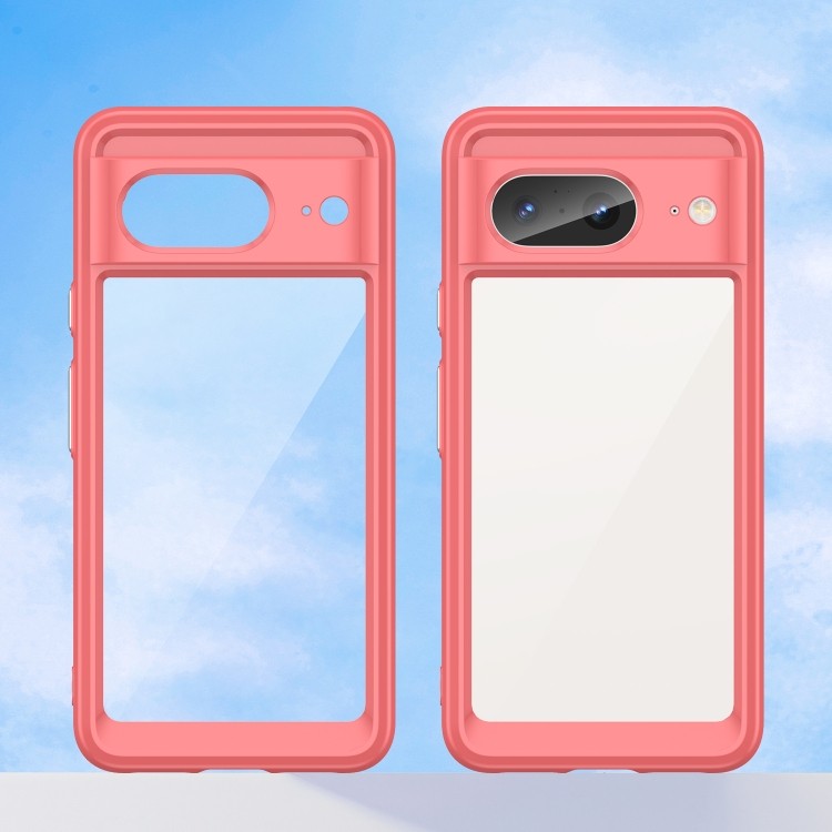 Протиударний чохол Colorful Acrylic Series для Google Pixel 8 - вид спереду і ззаду 