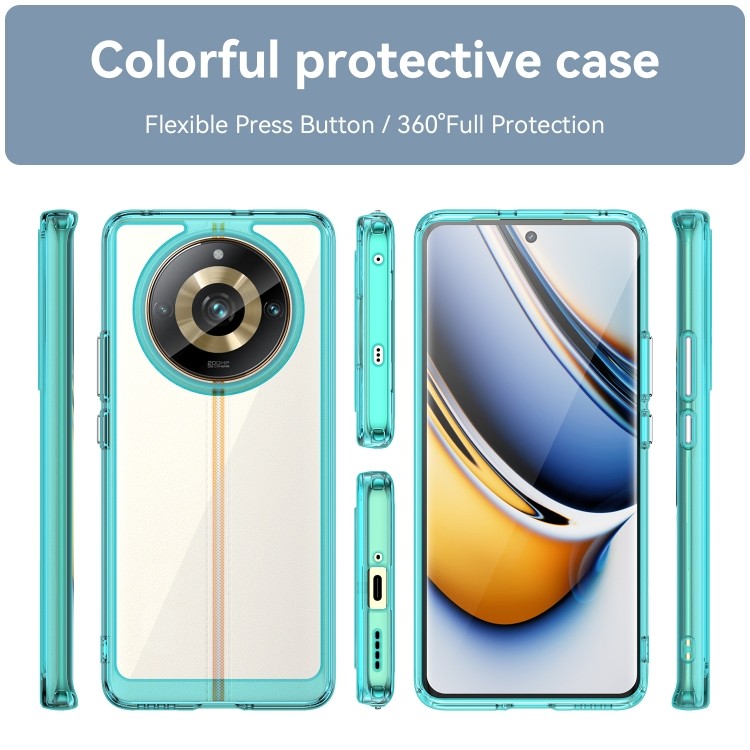 Чохол Colorful Acrylic Series для Realme 11 Pro+ у синьому кольорі 