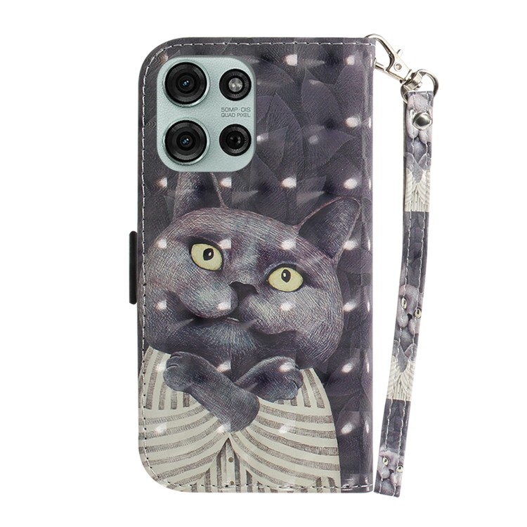 Задня сторона чохла з оригінальним 3D-принтом кота та точними вирізами для камери Задня сторона чохла з оригінальним 3D-принтом кота та точними вирізами для камери