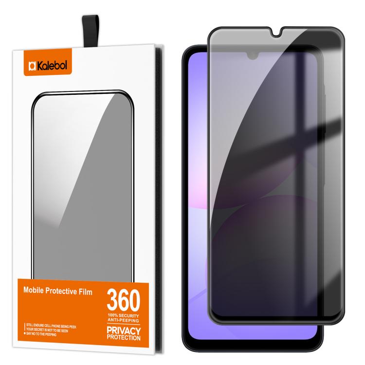 Захисне скло Kalebol Privacy з чорною рамкою для Samsung Galaxy A07 в упаковці Захисне скло Kalebol Privacy з чорною рамкою для Samsung Galaxy A07 в упаковці