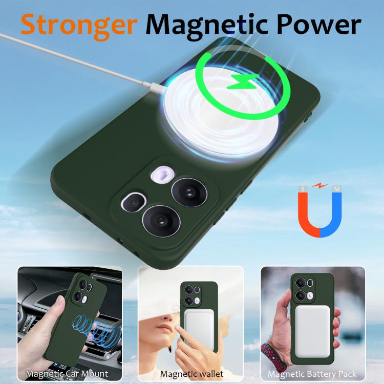 Усиленная магнитная мощность зеленого MagSafe чехла Усиленная магнитная мощность зеленого MagSafe чехла