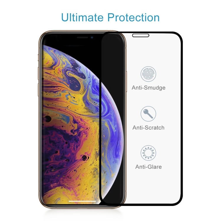 9D защитное стекло на  Айфон 11 Pro Max/Xs Max-черное 