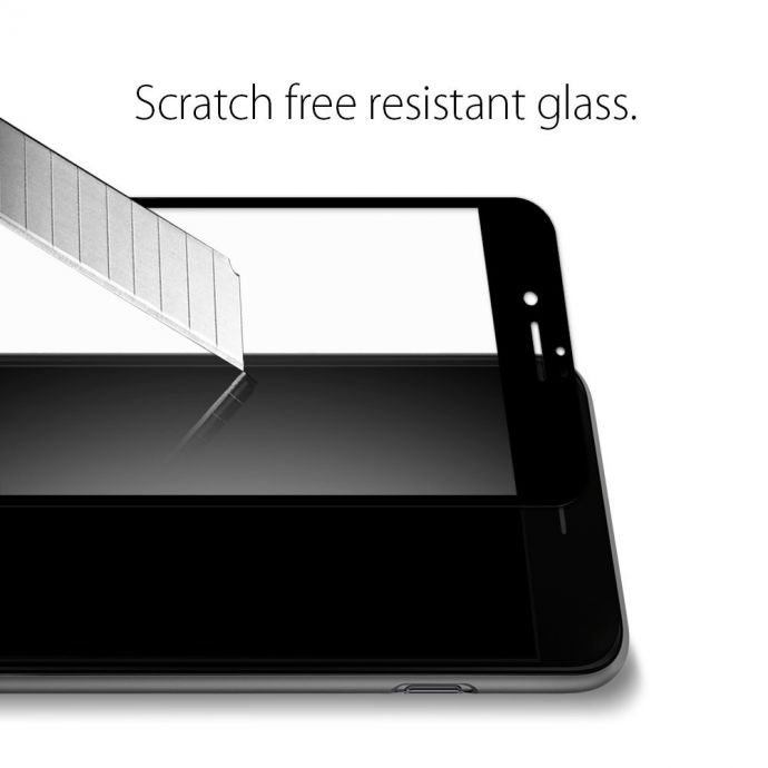 Каленое стекло SPIGEN GLASS FC для iPhone 7/8/Se 2020 Black 