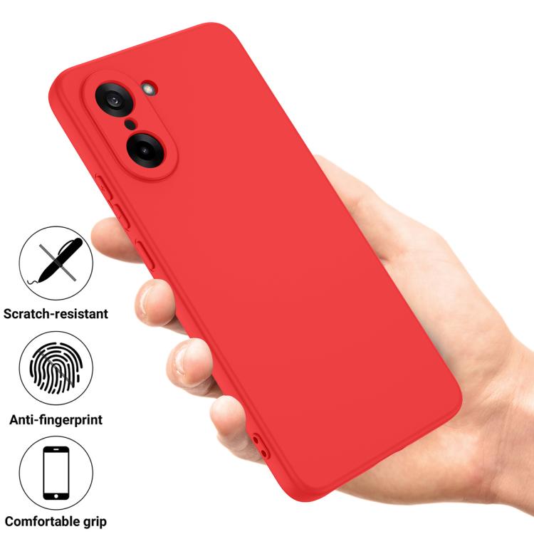 Силіконовий чохол Solid Color Liquid Silicone на OnePlus Nord CE5/Ace 5 Racing - червоний