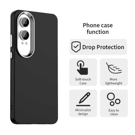Протиударний чохол Colorful Series з посиленими кутами та бортиками на OnePlus Nord CE4 Lite - чорний