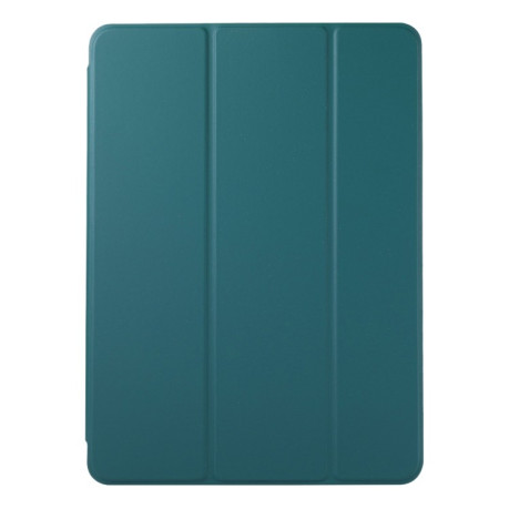 Магнитный чехол-книжка Horizontal Flip Ultra-thin для iPad Pro 12.9 2020/2021 - темно-зеленый