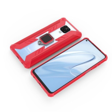 Противоударный чехол HMC with 360 Holder для Xiaomi Redmi Note 9 Pro / 9S / 9 Pro Max - красный