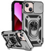 Противоударный чехол Sliding Camshield для iPhone 14 Plus - серебристый