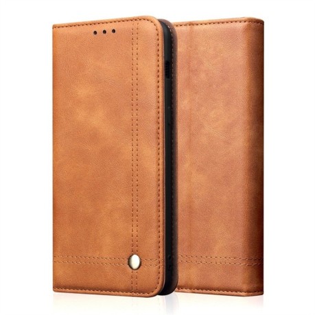 Кожаный чехол -книжка Retro Texture Wallet для iPhone 11 Pro- хаки