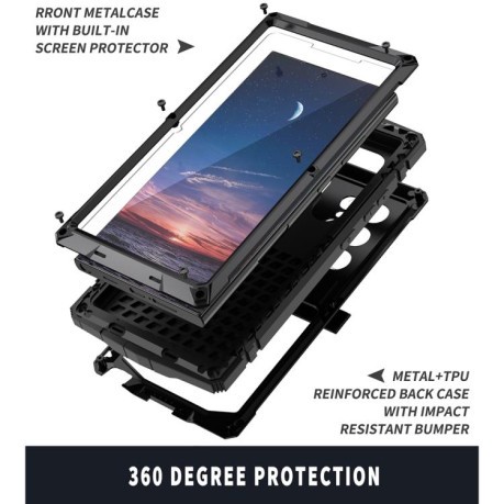 Противоударный чехол R-JUST Life Waterproof для Samsung Galaxy S25 Ultra 5G - черный