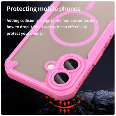 Чохол Armor Glaze з MagSafe Magnetic на iPhone 17 - рожевий