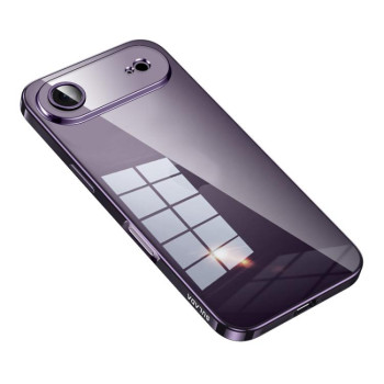 Чехол SULADA Shine Through Series Plating на iPhone Air - фиолетовый