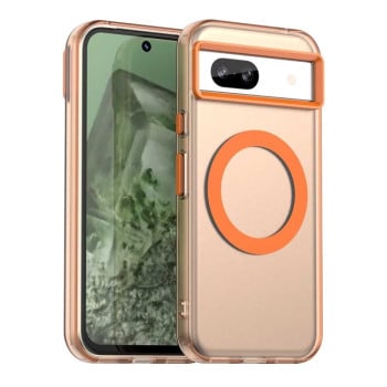 Противоударный чехол MagSafe Holder PC Hybrid для Google Pixel 8a - оранжевый