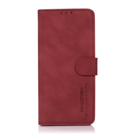 Чехол-книжка KHAZNEH Matte Texture для Xiaomi Redmi Note 14 4G 164.84mm - красный