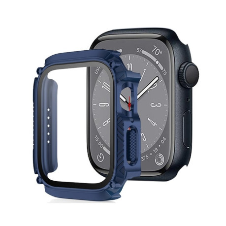 Противоударная накладка с защитным стеклом Armor Waterproof для Apple Watch Series 8/7 41mm - синий