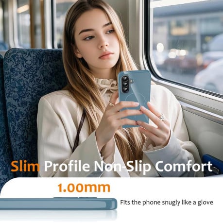 Чохол Glossy TPU Shockproof з MagSafe на Samsung Galaxy A17 5G/4G - синій
