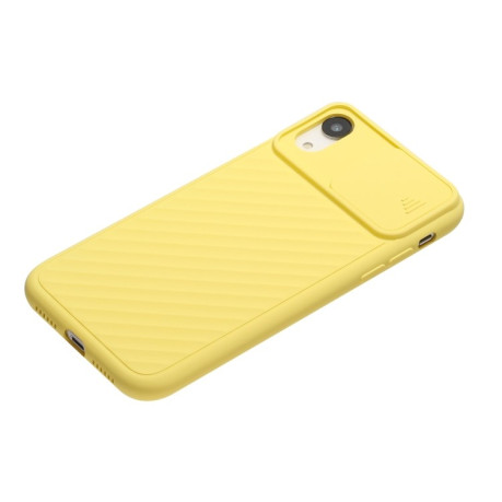 Чехол Sliding Camera на iPhone XR - желтый