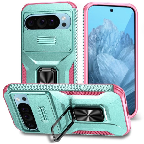 Протиударний чохол Sliding Camshield для Google Pixel 10/10 Pro/9/9 Pro - зелений