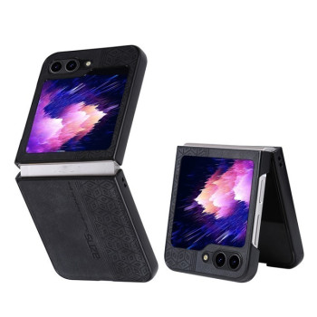 Чохол AZNS з 3D-тисненням та м'яким покриттям Skin Feel на Samsung Galaxy Flip 6/Flip 7 FE - чорний