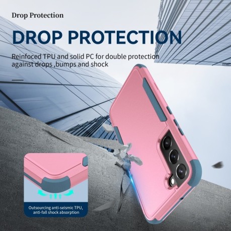 Противоударный чехол EsCase durable для Samsung Galaxy S22 Plus 5G - розово-синий