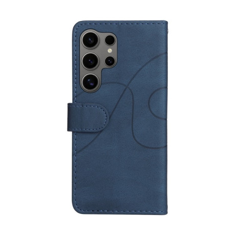 Чохол-книжка CaseNeo Splicing Dual Magnetic Buckle Leather для Samsung Galaxy S25 Ultra 5G - синій
