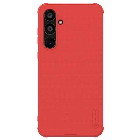 Противоударный чехол NILLKIN Super Frosted для Samsung Galaxy A55 - красный