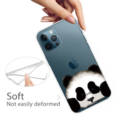 Чехол Painted Pattern для iPhone 13 Pro Max - Hug Face Panda