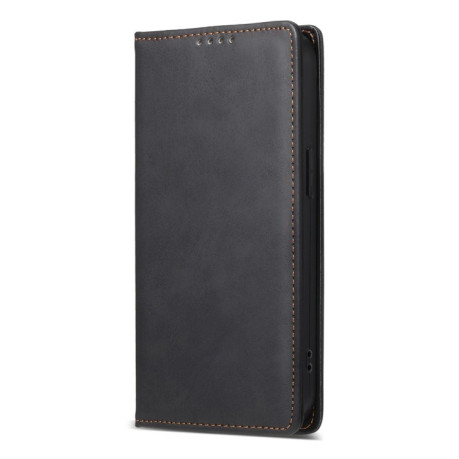 Чохол-книжка Business Solid Color Magnetic RFID Leather для iPhone 16e - чорний