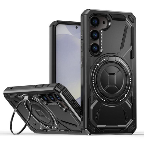 Противоударный чехол Armor II Series MagSafe Magnetic Holder для  Samsung Galaxy S25 5G - черный