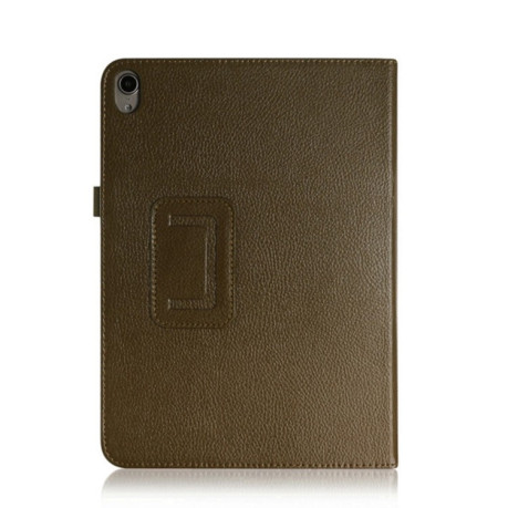 Чехол-книжка Litchi Texture на iPad Air 4 10.9 2020/Pro 11&quot; 2018 -коричневый