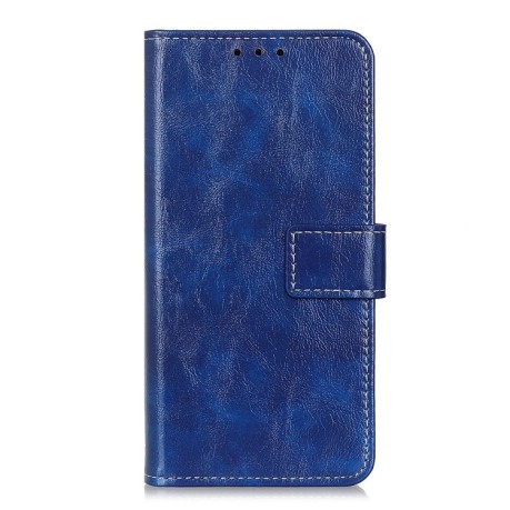 Чохол-книжка Retro Crazy Horse Texture на Realme 9 Pro - синій
