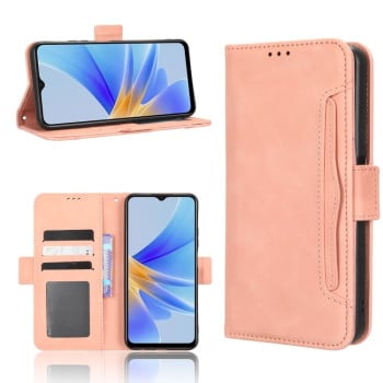 Чохол-книжка Skin Feel Calf на OPPO A17 - рожевий