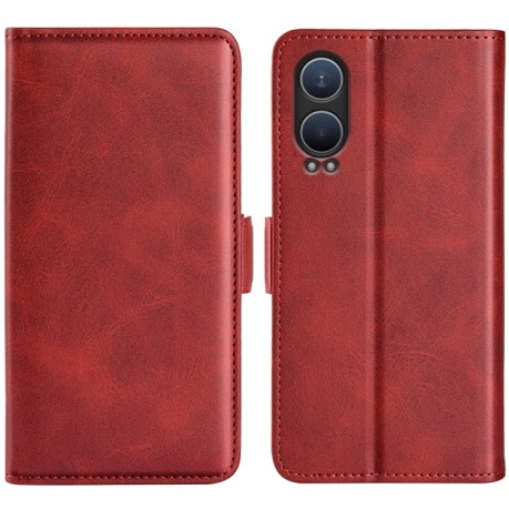 Чохол-книжка Dual-side Magnetic Buckle для OnePlus Nord CE4 Lite 5G - червоний