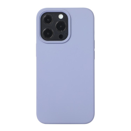 Силиконовый чехол Solid Color Liquid на iPhone 14 - серый