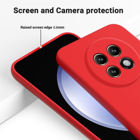 Силіконовий чохол Solid Color Liquid Silicone на Realme 13+ 5G/13 Pro 5G/13 Pro+ - червоний