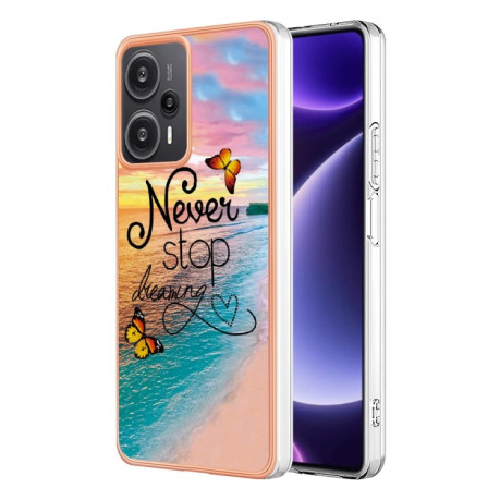 Протиударний чохол Electroplating IMD для Xiaomi Redmi Note 12 Turbo/Poco F5 - Butterfly