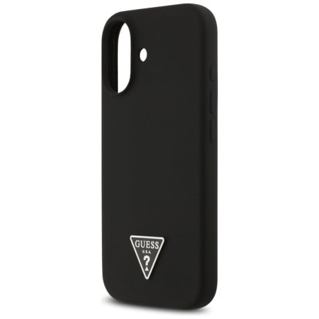 Оригінальний силіконовий чохол Guess Silicone Triangle Logo з MagSafe на iPhone 17 - Black