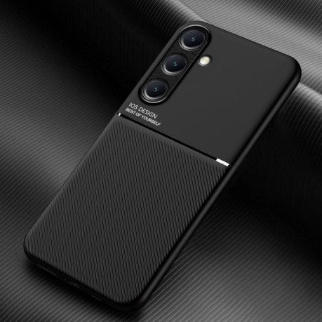 Противоударный чехол Tilt Strip Grain на Samsung Galaxy A56 5G - черный