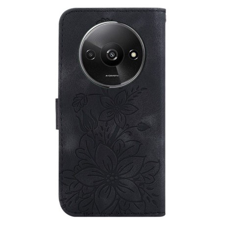 Чохол-книжка Lily Embossed Leather для Xiaomi Redmi A3 - чорний