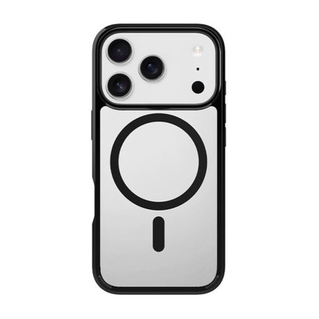 Чохол Kalebol Clear MagSafe PC Hybrid TPU Shockproof для iPhone 17 Pro Max - чорний