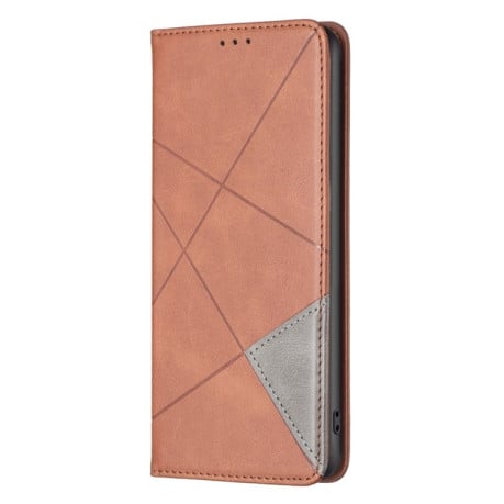 Чохол-книжка Rhombus Texture для Samsung Galaxy S25 Ultra 5G - коричневий