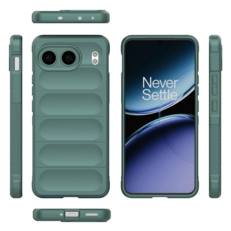 Силиконовый чехол Magic Flannel для OnePlus Nord 4 5G Global - зеленый
