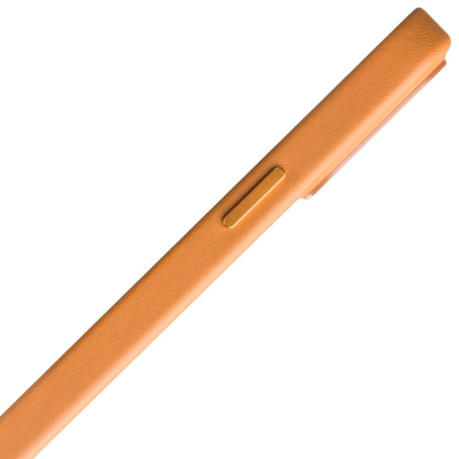 Кожаный чехол QIALINO Nappa Leather Case (with MagSafe Support) для iPhone 13 Pro Max - оранжевый