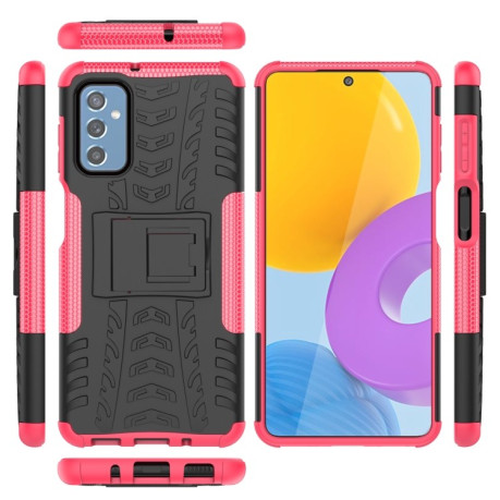 Противоударный чехол Tire Texture на Samsung Galaxy M52 5G - розовый
