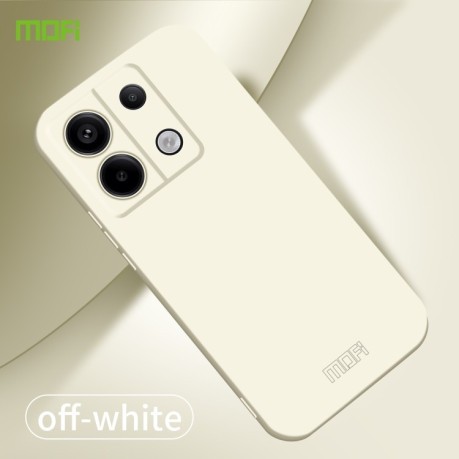 Ультратонкий чехол MOFI Qin Series Skin Feel All-inclusive Silicone Series для Xiaomi Redmi Note 13 - бежевый