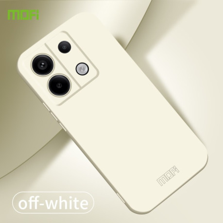 Ультратонкий чохол MOFI Qin Series Skin Feel All-inclusive Silicone Series для Xiaomi Redmi Note 13 Pro 5G/Poco X6 5G - бежевий