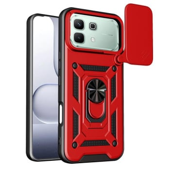 Протиударний чохол Sliding Camshield для Infinix Note 60 Pro / 60 Pro 5G — червоний