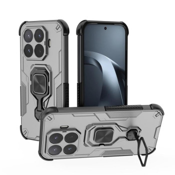 Противоударный чехол Metal Kickstand TPU Hybrid PC на Xiaomi 17T 5G — серый